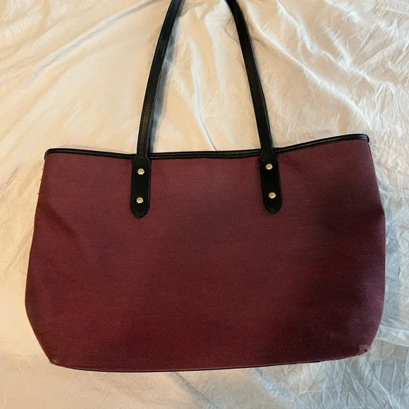 Coach Burgundy Tote Bag - Picture 3 of 6